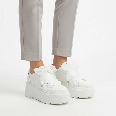 Adidași CHEBELLO - 4924_-154-000-PSK-S332 Biały Groszki