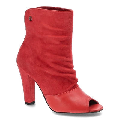 Botine CARINII - B3356_-F37-B98-000-955 Suede 0336/Oassi Rosso