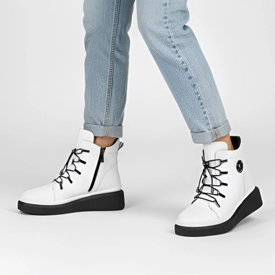 Botine FILIPPO - DBT7416/25 WH Biały