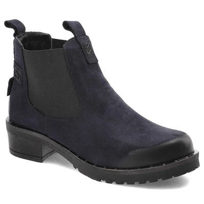 Botine LANQIER - 43C868 Albastru Marin Navy Blue Nubuk