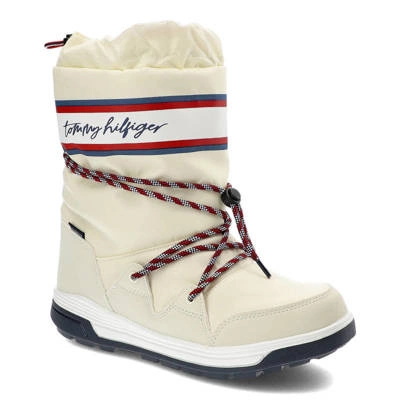 Cizme de zăpadă TOMMY HILFIGER - T3A6-32436-1485100-Snow Boot White 100