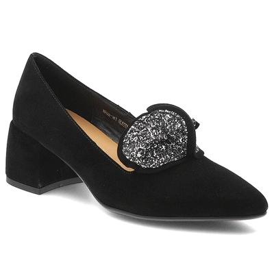 Pantofi Cu Toc S.BARSKI - MR52-181 Black/Silver