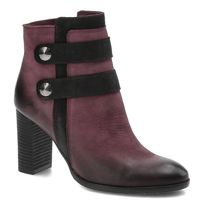 Botine SIMEN - 9167 Maroon/Negri S1749/S04