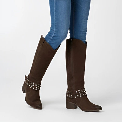 Cizme KARINO - 5784/05-F Mokka/Welur