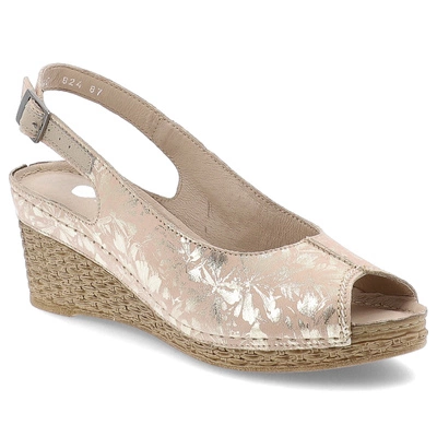 Sandale ARMODO - 5-0824-087 Pigi Złote Kwiaty