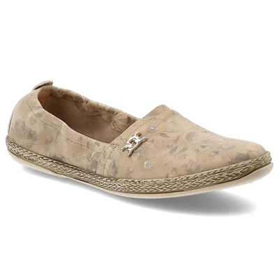 Jumătăți de Pantofi ARMODO - 10177 Kwiaty Beż