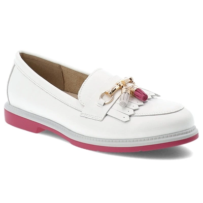 Mocasini S.BARSKI - LR51-768 White/Pink