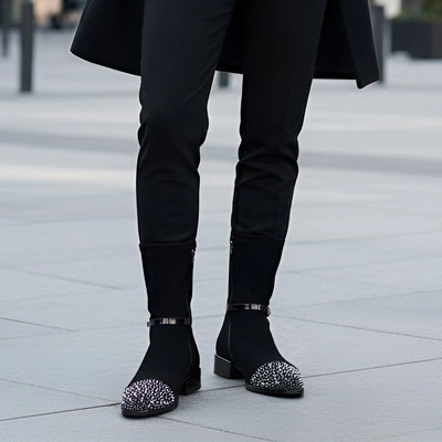 Botine S.BARSKI - MR52-165 Black