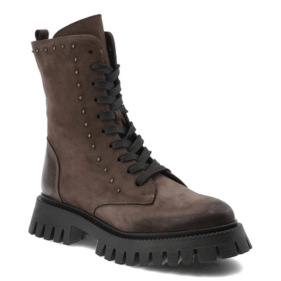 Botine KARINO - 5637/015-F Jasny Brąz/Nubuk
