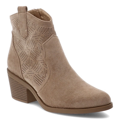 Botine S.BARSKI - HY52-537 Beige