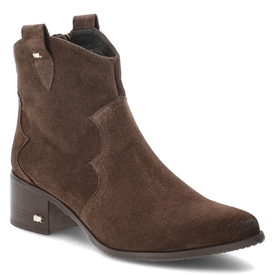 Botine de cowboy KARINO - 4794/015-F Mokka/Welur
