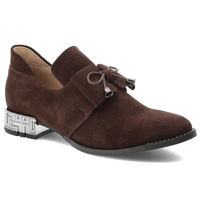 Jumătăți de Pantofi ARMODO - 1399 Czekolada Welur