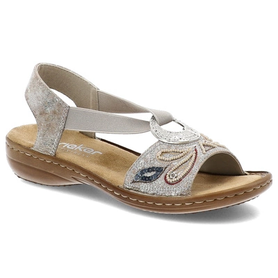 Sandale RIEKER - 608B4-90 Metallic
