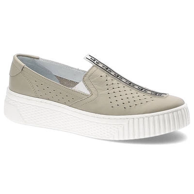 Pantofi POLLONUS - 5-1371-002 Vanilia Lico/Perforacja