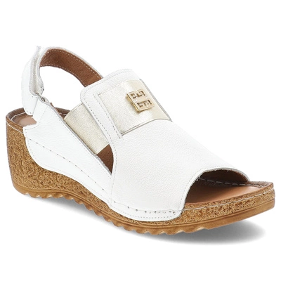 Sandale ARMODO - 50110 V.Biały/Złoty