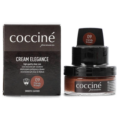 Cremă pentru îngrijirea pantofilor COCCINE - Cream Elegance/Maro la modă 09