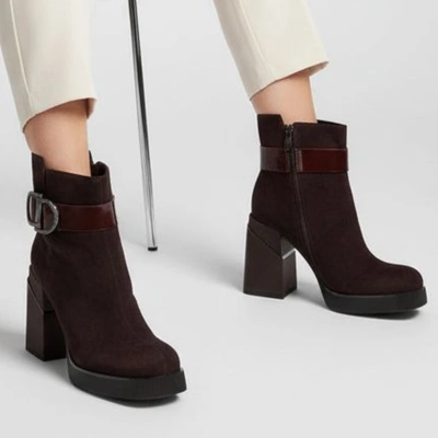 Botine FILIPPO - DBT7183/25 BG Bordowy