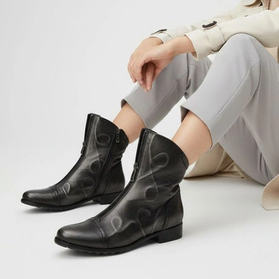 Botine ARMODO - 7096A Czarny/Srebrny