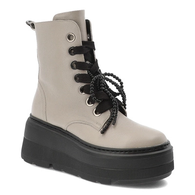 Botine KARINO - 5759/022-F Beż/Lico