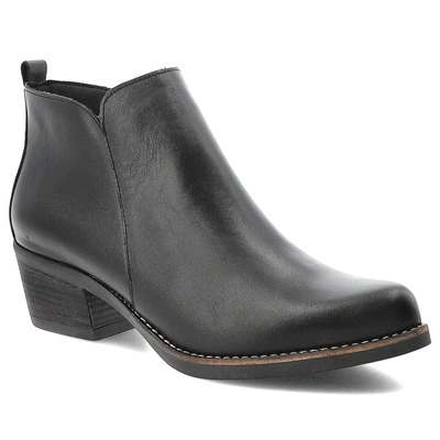 Botine de cowboy HEE - 25773 Autolucido Negro