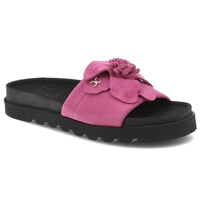 Șlapi Čības KARINO - 5820/152-P Fuksja/Welur