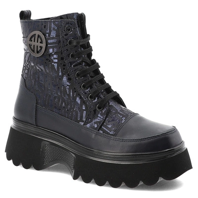 Botine Albastru Marin Artiker Pantofi Cu PlatformăARTIKER - 57C2271 Granatowy