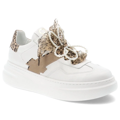 Adidași CHEBELLO - 4713_-059-056-PSK-S389 Biały/Beż/Panterka