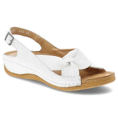 Sandale ARMODO - 5-0686-068 Biały Verona+Pefro