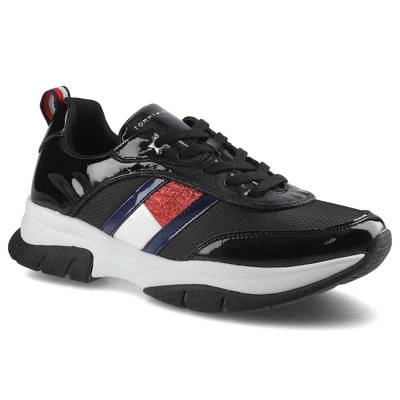 Sneakerși TOMMY HILFIGER - Low Cut Lace-Up T3A4-31179-1022999 Black 999