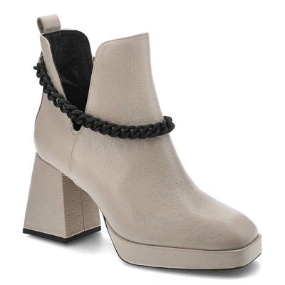 Botine KARINO - 4455/001-P Bej/Lico