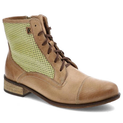 Botine KARINO - 754/064-P Bej/Verde