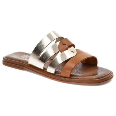 Șlapi LEMAR - 40318 Maro+Aur