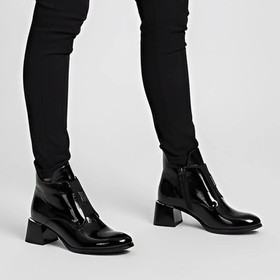 Botine ARMODO - 60560 Naplak Czarny+Cn