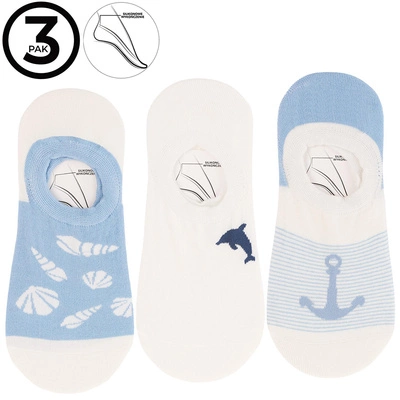 Balerine MORAJ 3 Pary - CDB550-235/3 Mix Kolor