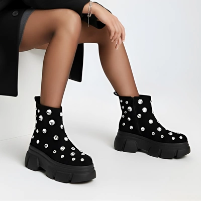 Botine S.BARSKI - MR52-205 Black