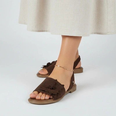 Sandale ARMODO - 40471 Zamsz Czekolada