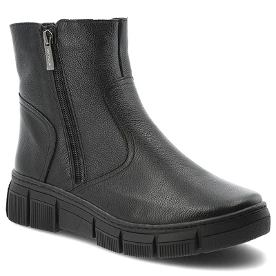 Botine WASAK - 0730 Czarny Groszek/Wełna