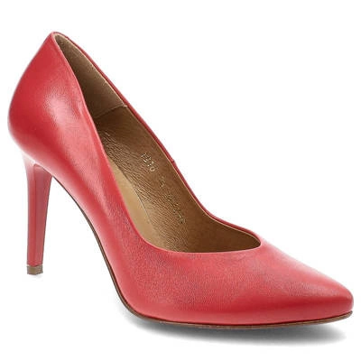 Pantofi cu toc CLASSICO - 1916 Roșii 679