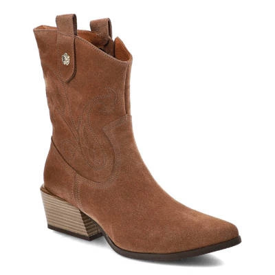 Botine KARINO - 4595/005-F Maro/Welur