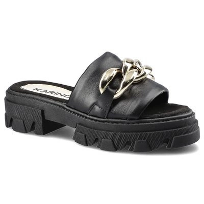 Șlapi KARINO - 3957/076-P Negri
