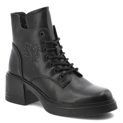 Botine VINCEZA - 39950 BK Czarny Skóra
