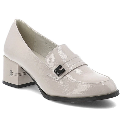 Jumătăți de Pantofi VINCEZA - 18105 GR PT Szary Lakier