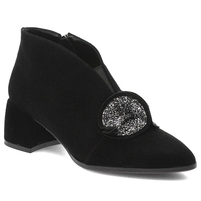Botine S.BARSKI - MR52-182 Black/Silver