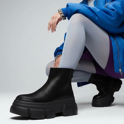 Botine S.BARSKI - MR52-204 Black