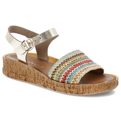 Sandale ARMODO - 40447 Bf.Złoto+Plec.Beż