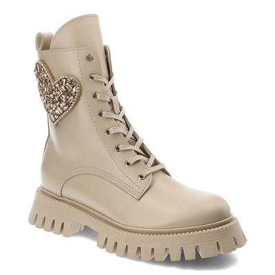 Botine CHEBELLO - 4511_-469-PSK-S345 Beżowy