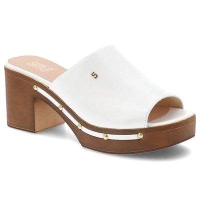 Șlapi SIMEN - 6844A Biały