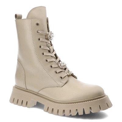 Botine CHEBELLO - 4553_-469-000-MIC-S345 Beżowy