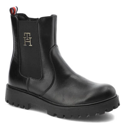 Botine TOMMY HILFIGER - T3A5-32393-1355999-Chelsea Boot Black 999