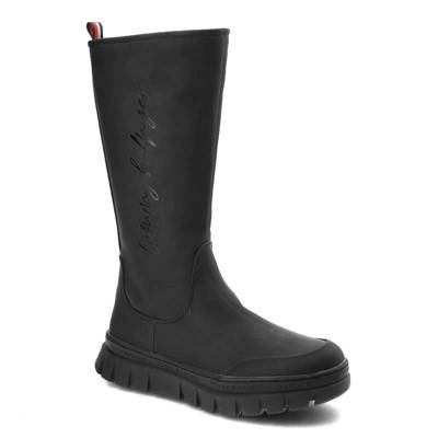 Cizme TOMMY HILFIGER - T3A6-32429-1442999-Boot Black 999